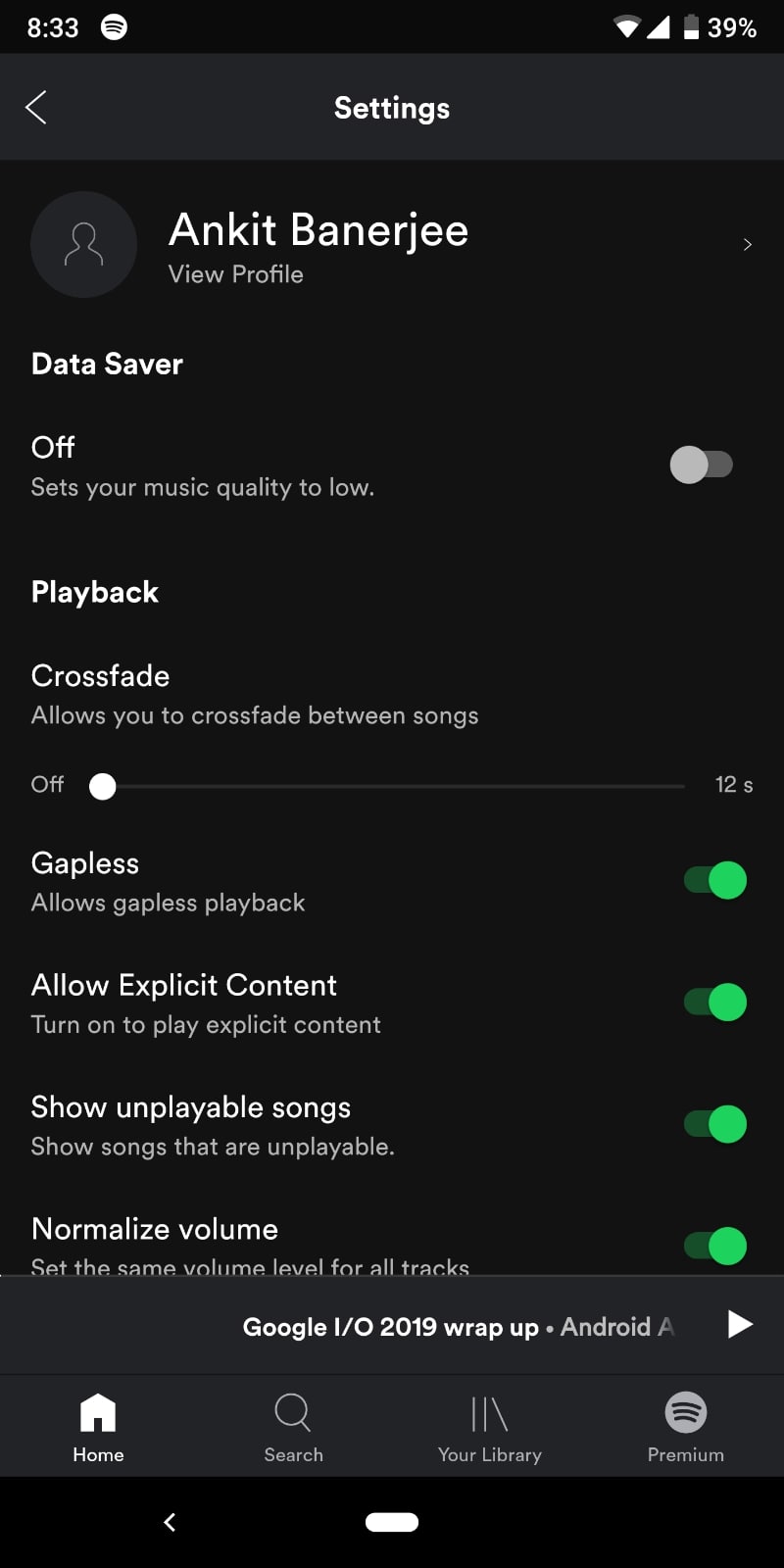 Spotify Android App Disable Auto Start